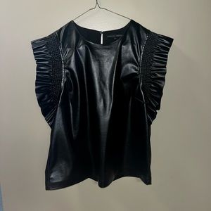 Black Leather Tank